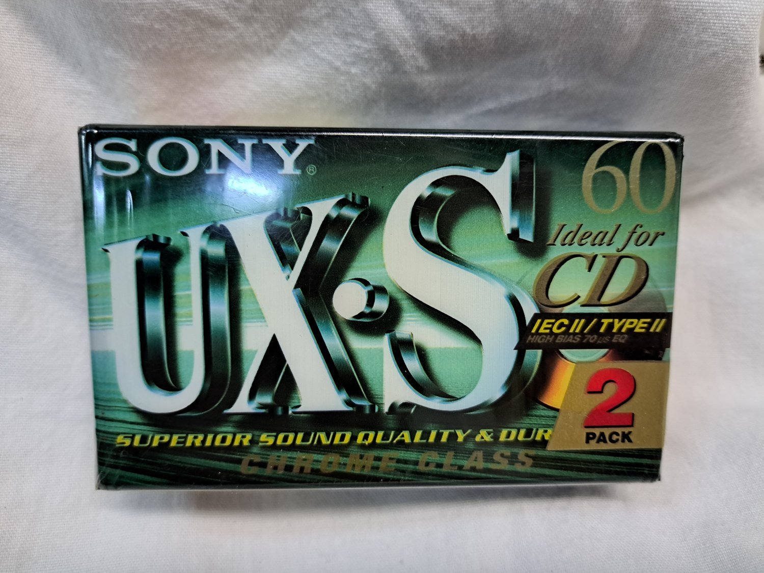 Lot De 2 Cassettes Audio SONY Chrome – 60 Min – TYPE II – Neuves Sous Blister