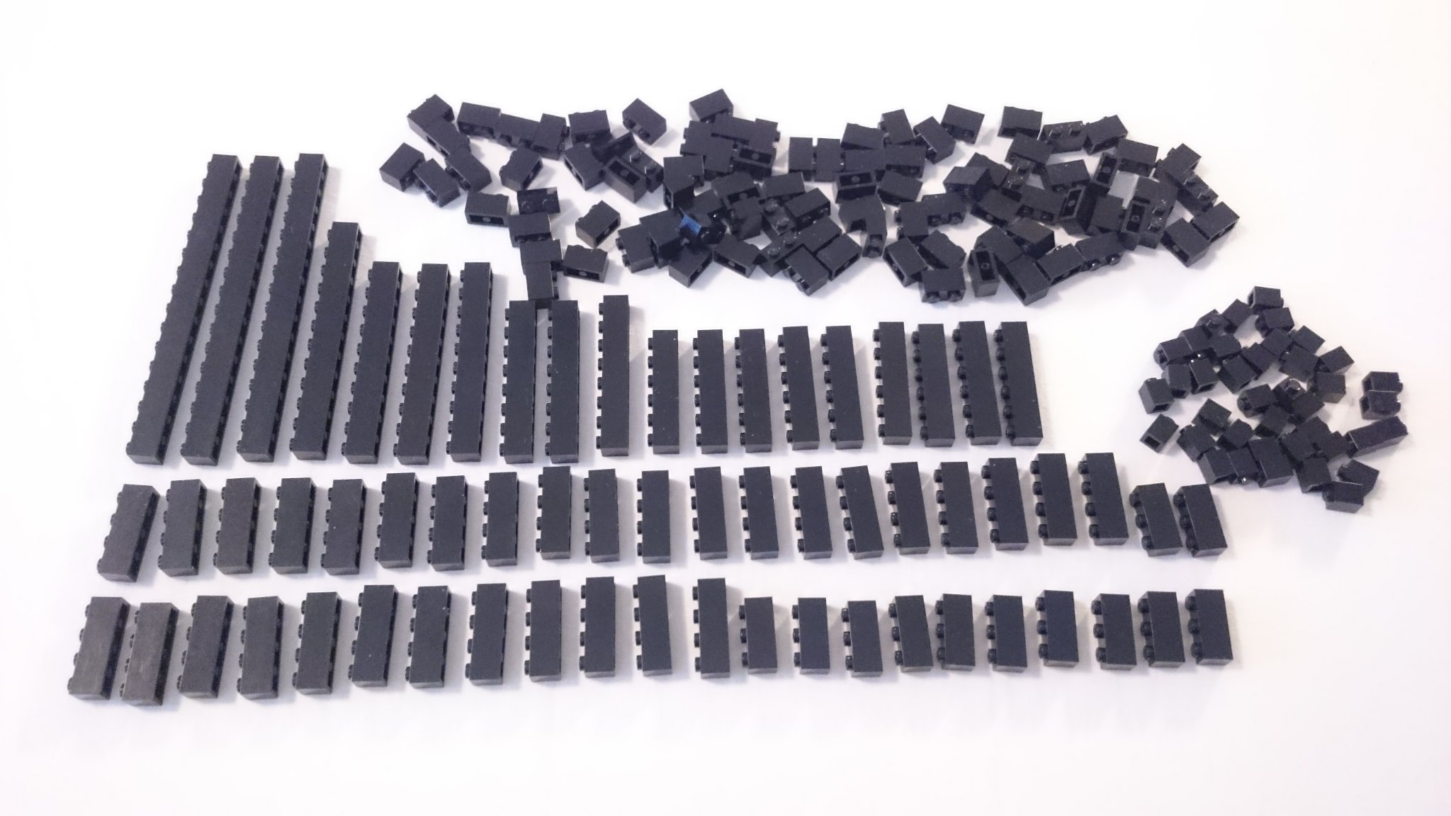 Lego - Basicbitar - höga smala svarta - 1 x …