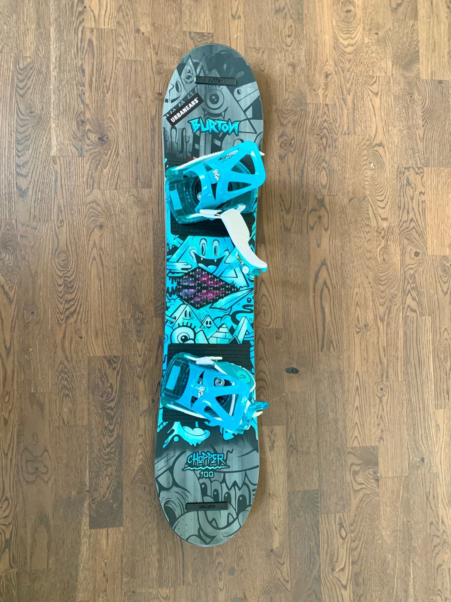 Burton Chopper 100cm Snowboard inkl. bindning (399356711) ᐈ Köp på Tradera