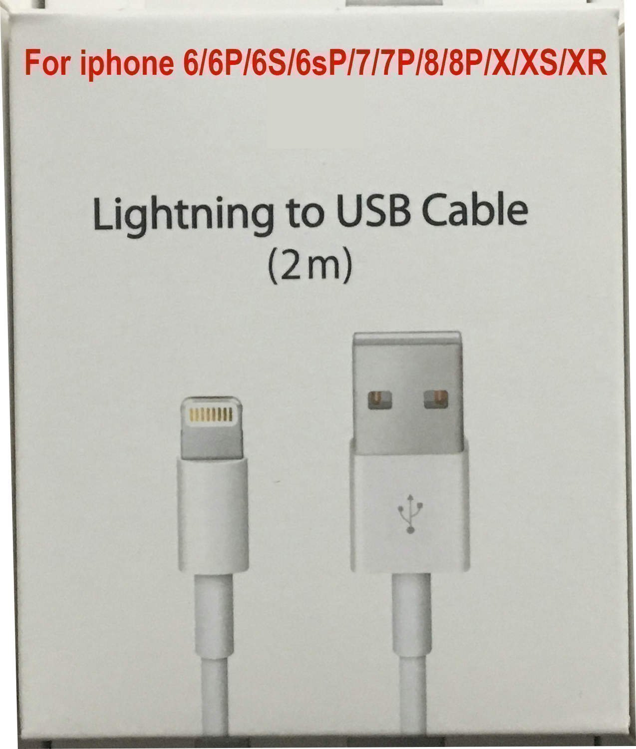 iPhone Laddare 5,6,7,8,X+Lightning Kabel iPhone Laddare 5,6,7,8,X+Lightning Kabel