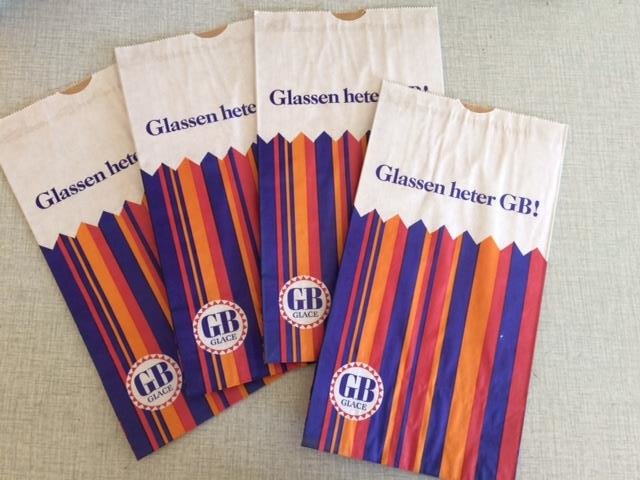 4 st GB-glasspåsar GB glass påsar nostalgi retro lanthandel kuriosa