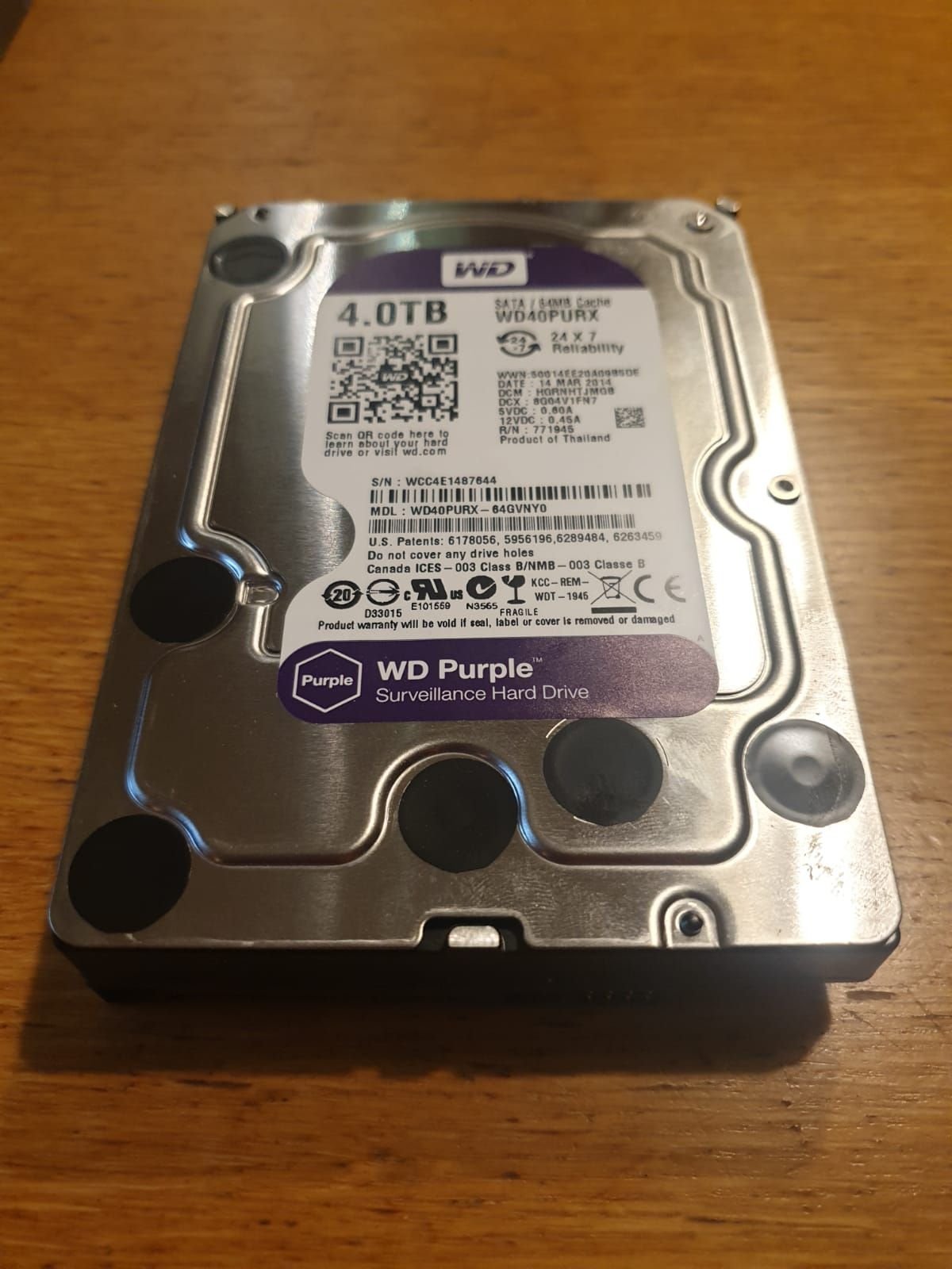 4 TB Western Digital WD40PURX-64GVNY0 Purple Su.. (372321367) ᐈ Köp på ...