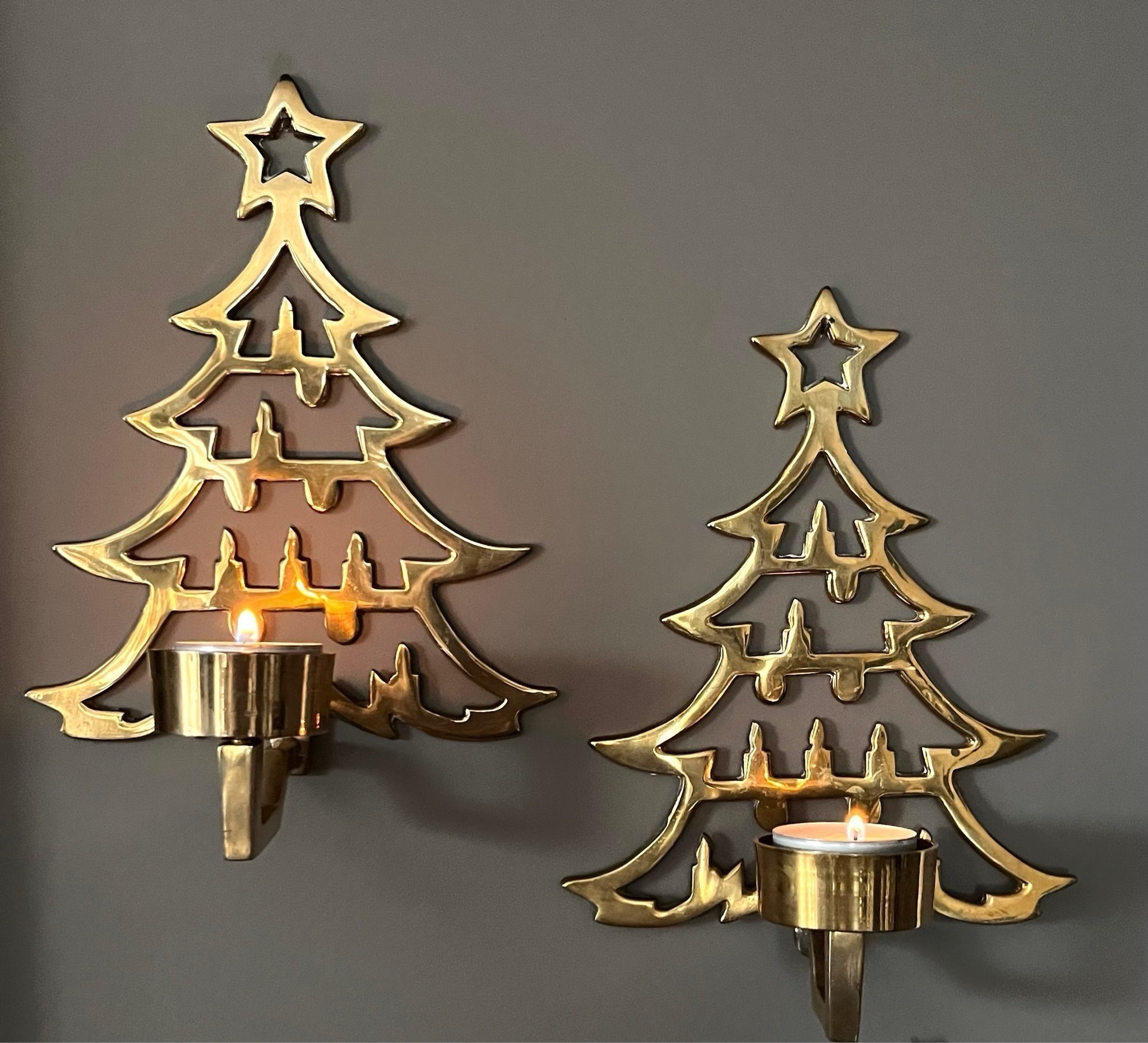 2 x julgran ljusstake julgransljusstake Mässing.. Köp på Tradera