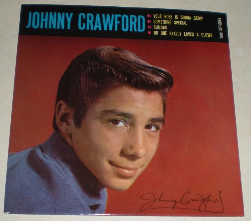 Johnny Crawford OMSLAG EP Your nose is gonna grew 1962 VG++