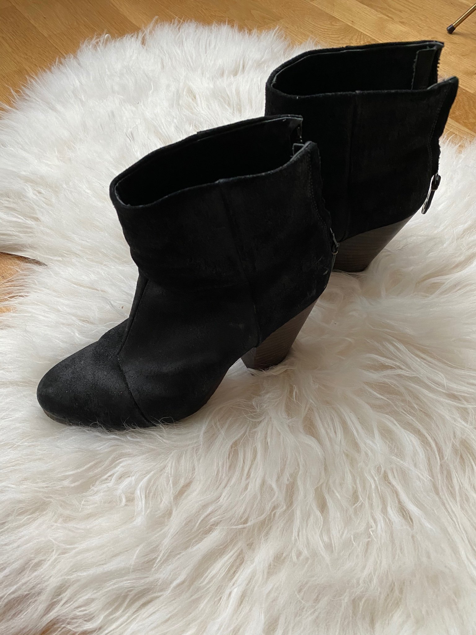 Rag and Bone svarta mocka boots med dragkedja b.. (397373215 Rag and Bone svarta mocka boots med dragkedja b.. (397373215