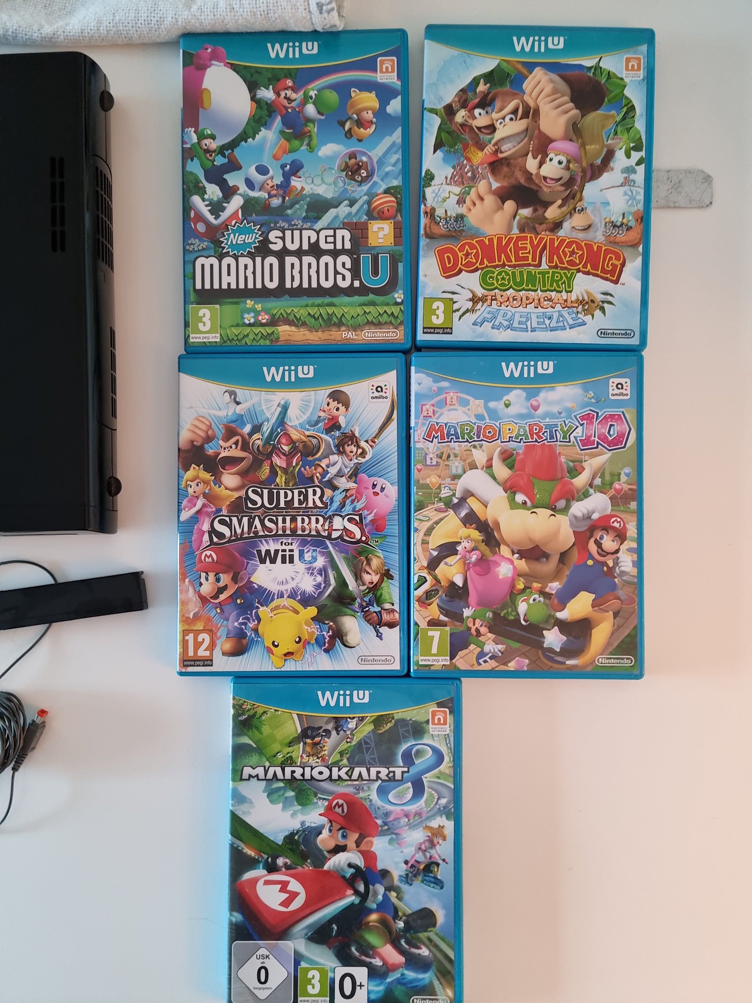 WiiU + 5 spel (449857263) ᐈ Köp på Tradera