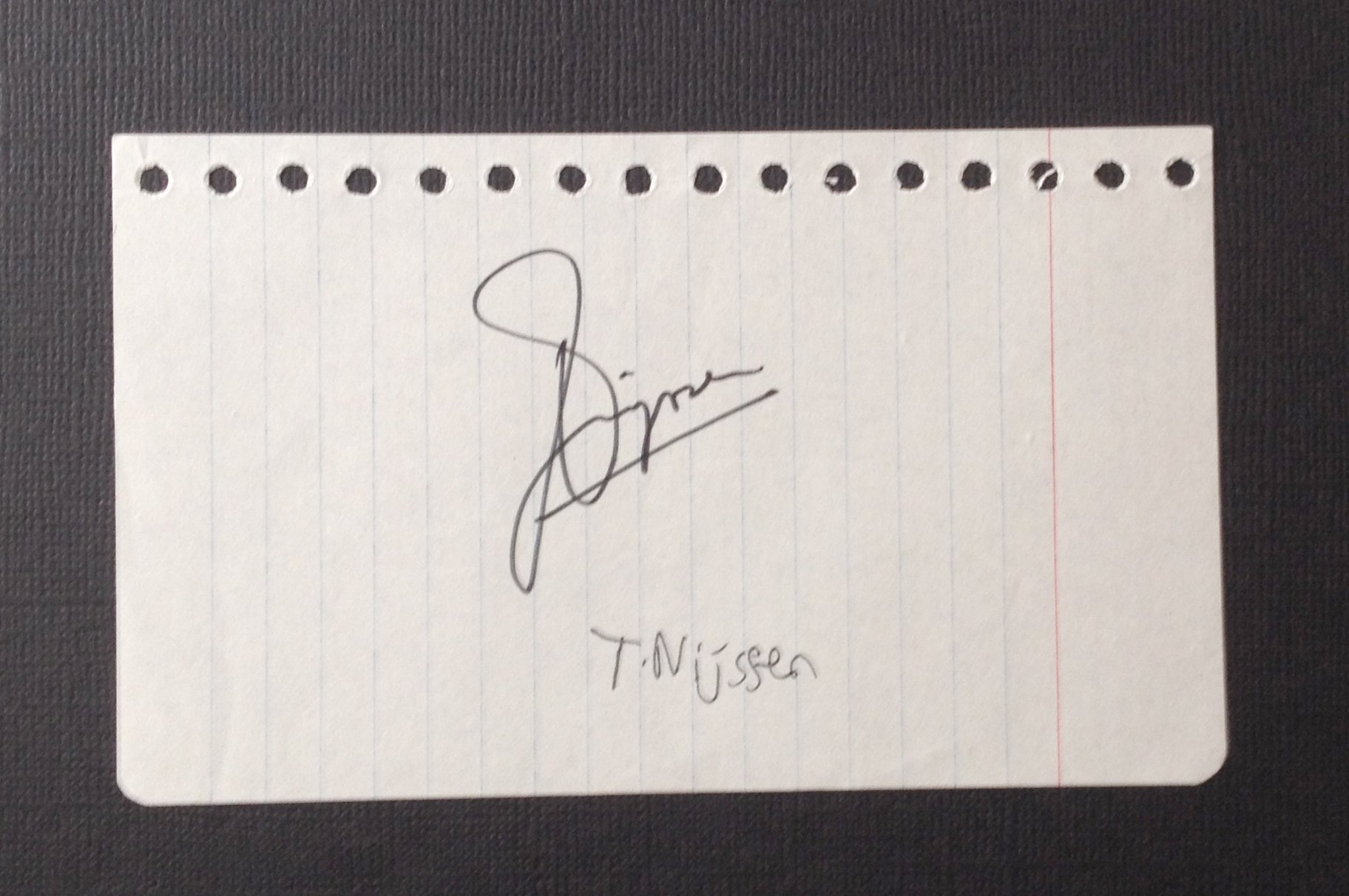 Se produkter som liknar Autograf Tom Nijssen Tennis N.. på Tradera