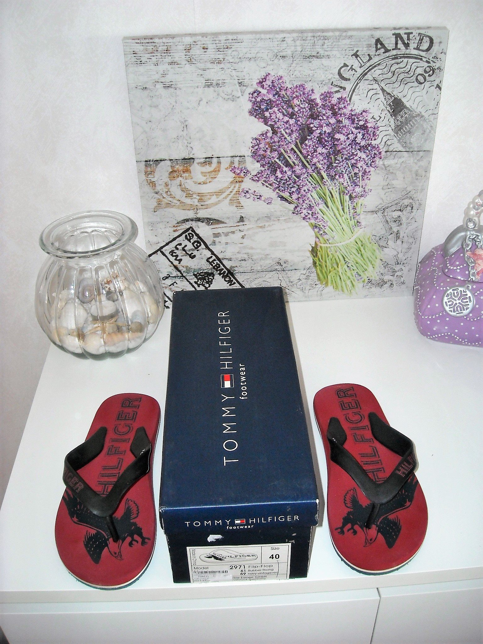 TOMMY HILFIGER FLIP FLOPS Strl:40 - Helt i Nyskick