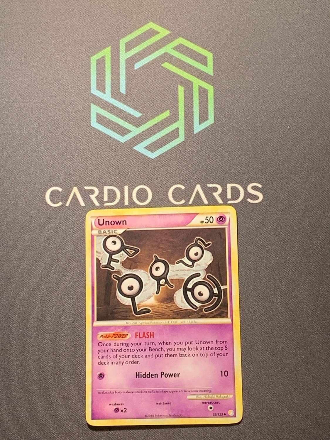 Unown - HeartGold & SoulSilver Pokémon card 55/123