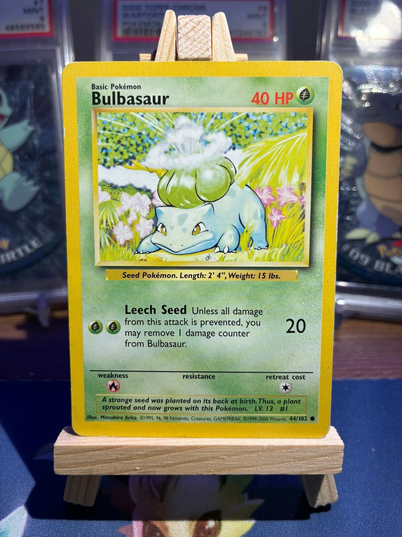 bulbasaur pokemon card value 44/102 Bulbasaur - 44/102 Non-Holo Shadowless main image 0