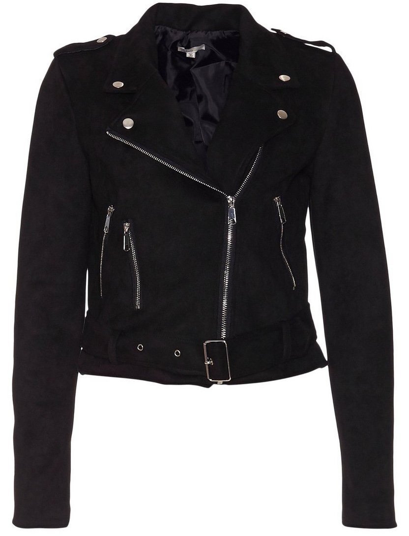 Svart ”bikerjacka” från NELLY Strl 34 NYSKI.. (394239790 Svart bikerjacka | Lindex