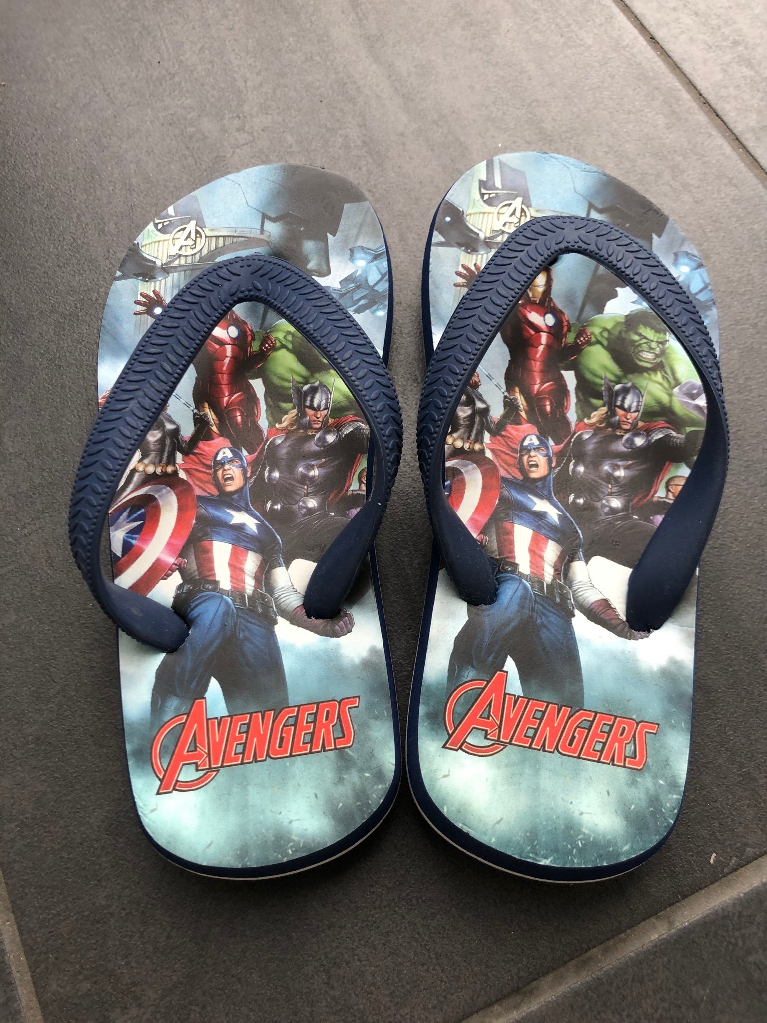 Avengers flip flops, flip-flops, sandal, stl 30-31