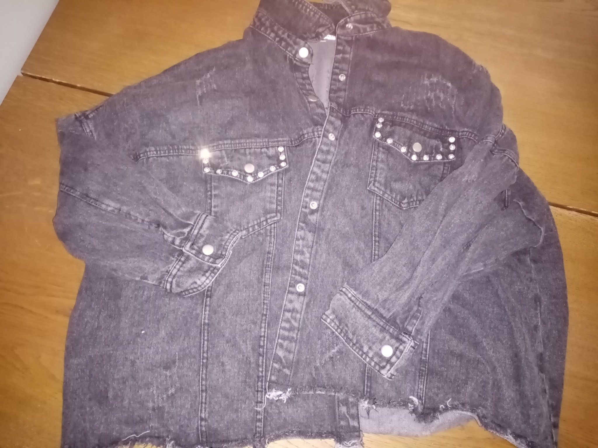 Cool baggy jeansjacka med mönster stl M (414475373) ᐈ Köp Cool baggy jeansjacka med mönster stl M (414475373) ᐈ Köp