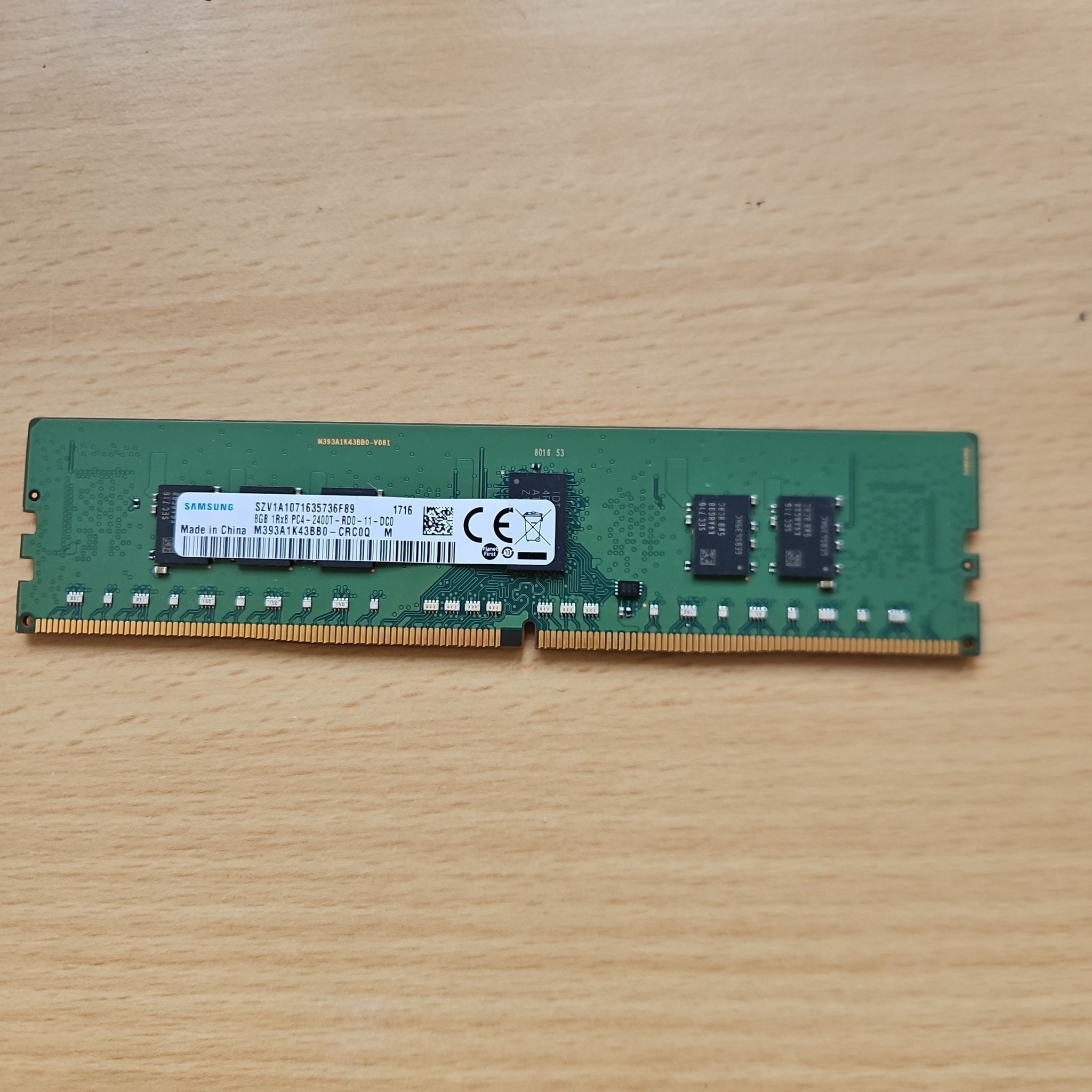 SAMSUNG 8GB PC4-2400T 6枚セット。 【公式通販】