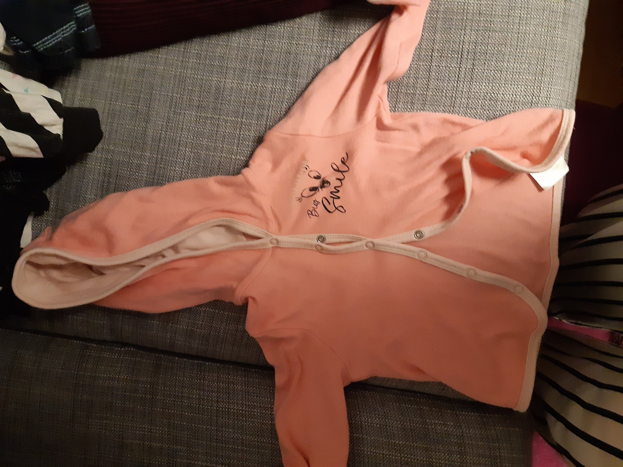 Rosa hoodie! Strl 74/80