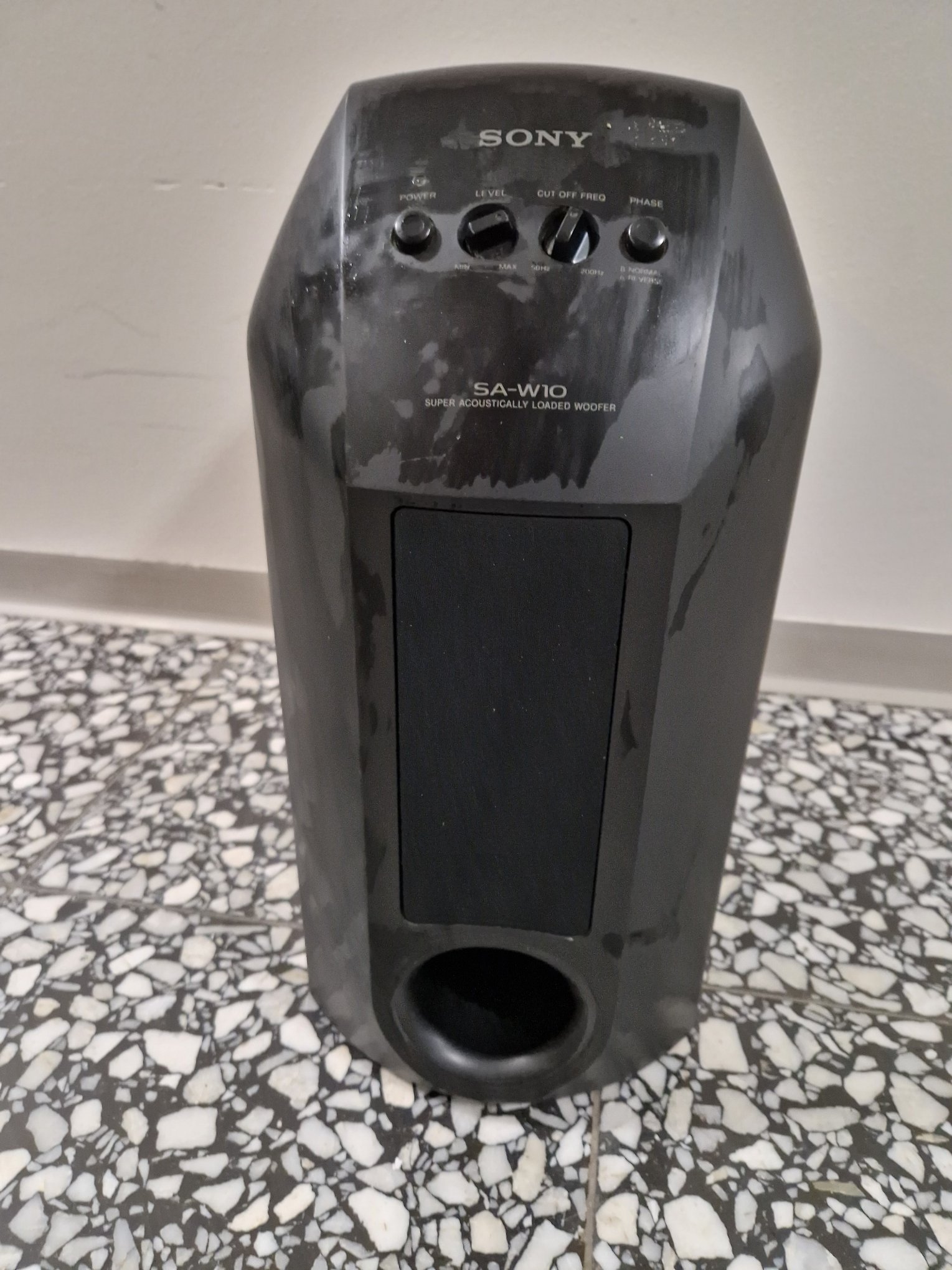 Super acoustically cheap loaded woofer