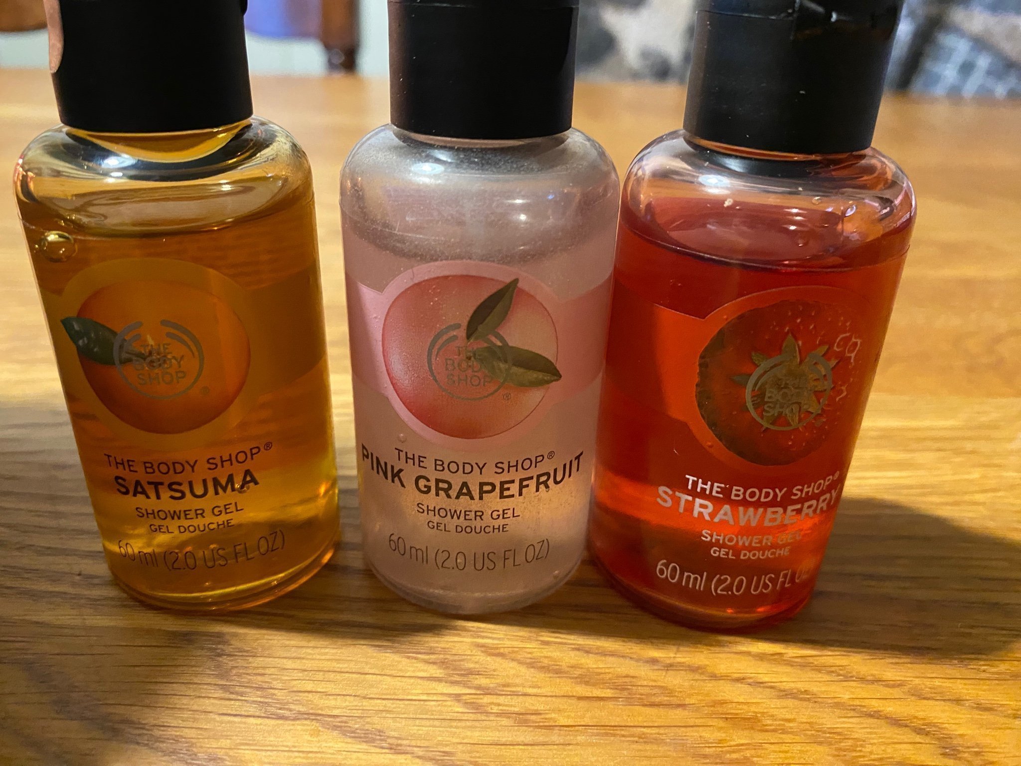 The Body Shop shower gel 60 ml 3 st
