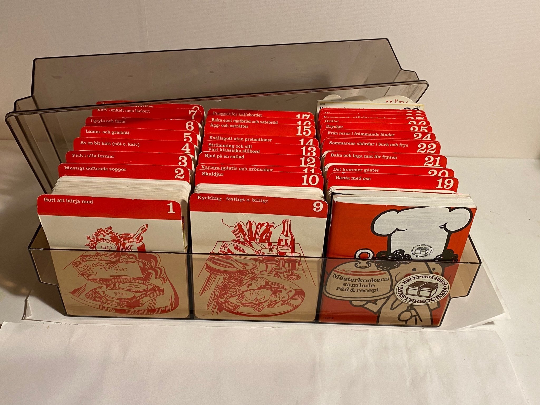 Receptlåda Mästerkocken 1970tal Köp på Tradera (606970735)