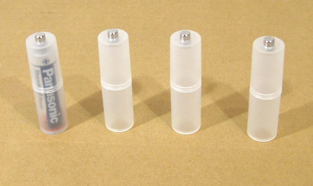4st AAA till AA adapter batterier