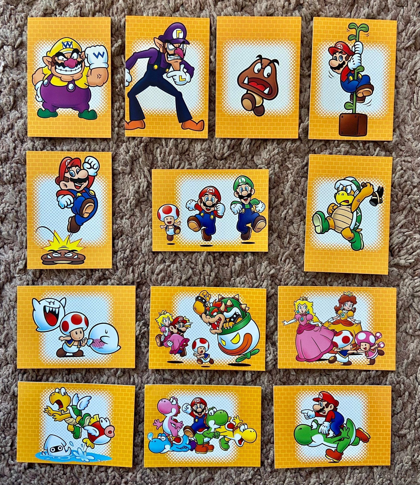 Panini Super Mario Trading Cards 13 Line Drawin.. Köp på Tradera