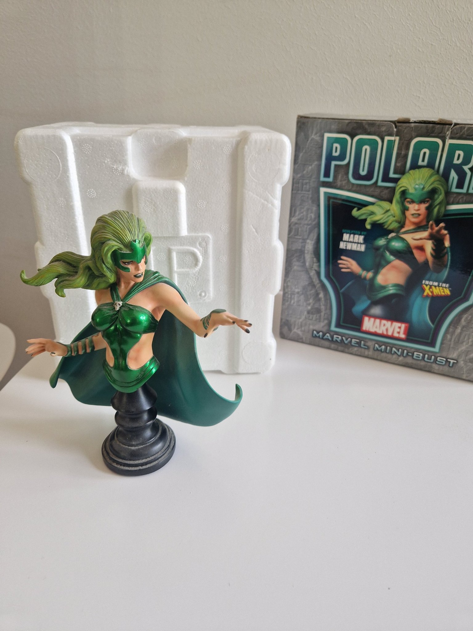 ✷ POLARIS ✸ MARVEL MINI-BUST Marvel Polaris Mini-Bust 7 inch by Bowen Designs | Man of
