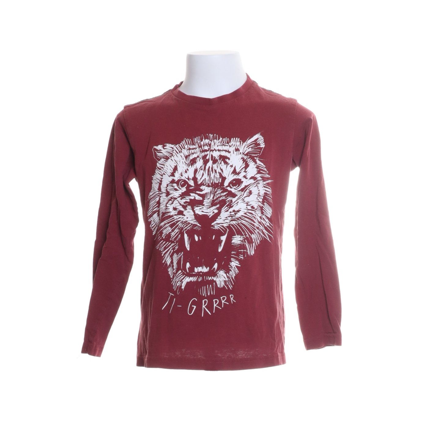 Åhléns, Långärmad T shirt, Strl: 122128, Röd, Ekologisk bomull Åhléns, Långärmad T shirt, Strl: 122128, Röd, Ekologisk bomull
