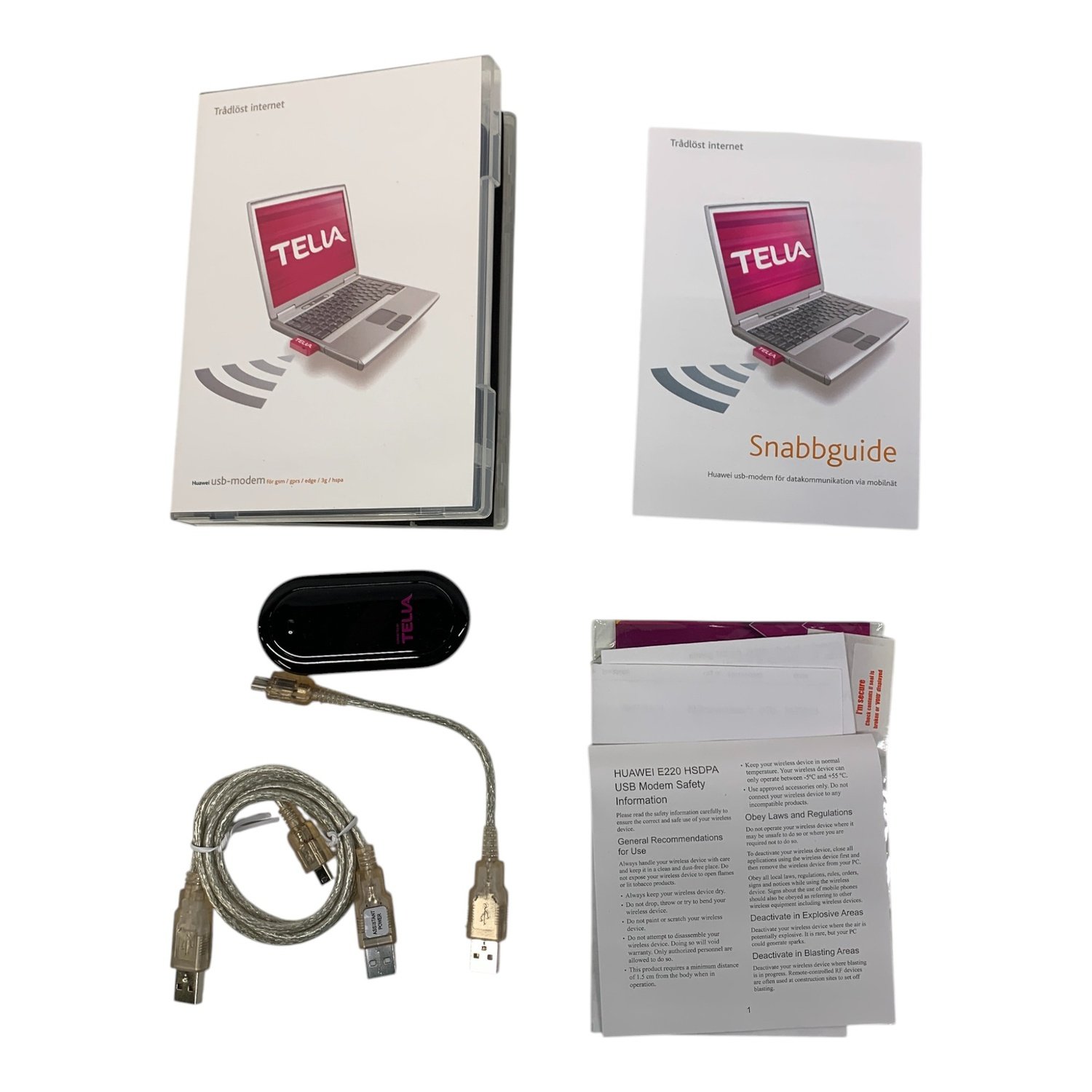 Telia Huawei E220 USB Modem HSDPA T.. | Köp från Footly på Tradera