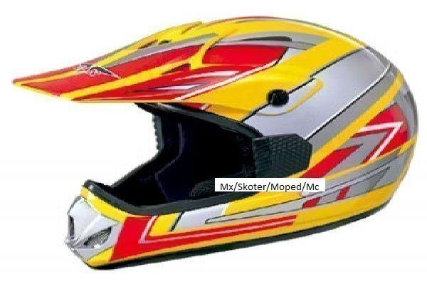 Vcan Mx Fiberhjälm för BARN, Cross/Mc/Skoter/Moped, helt ny! Stl M/L