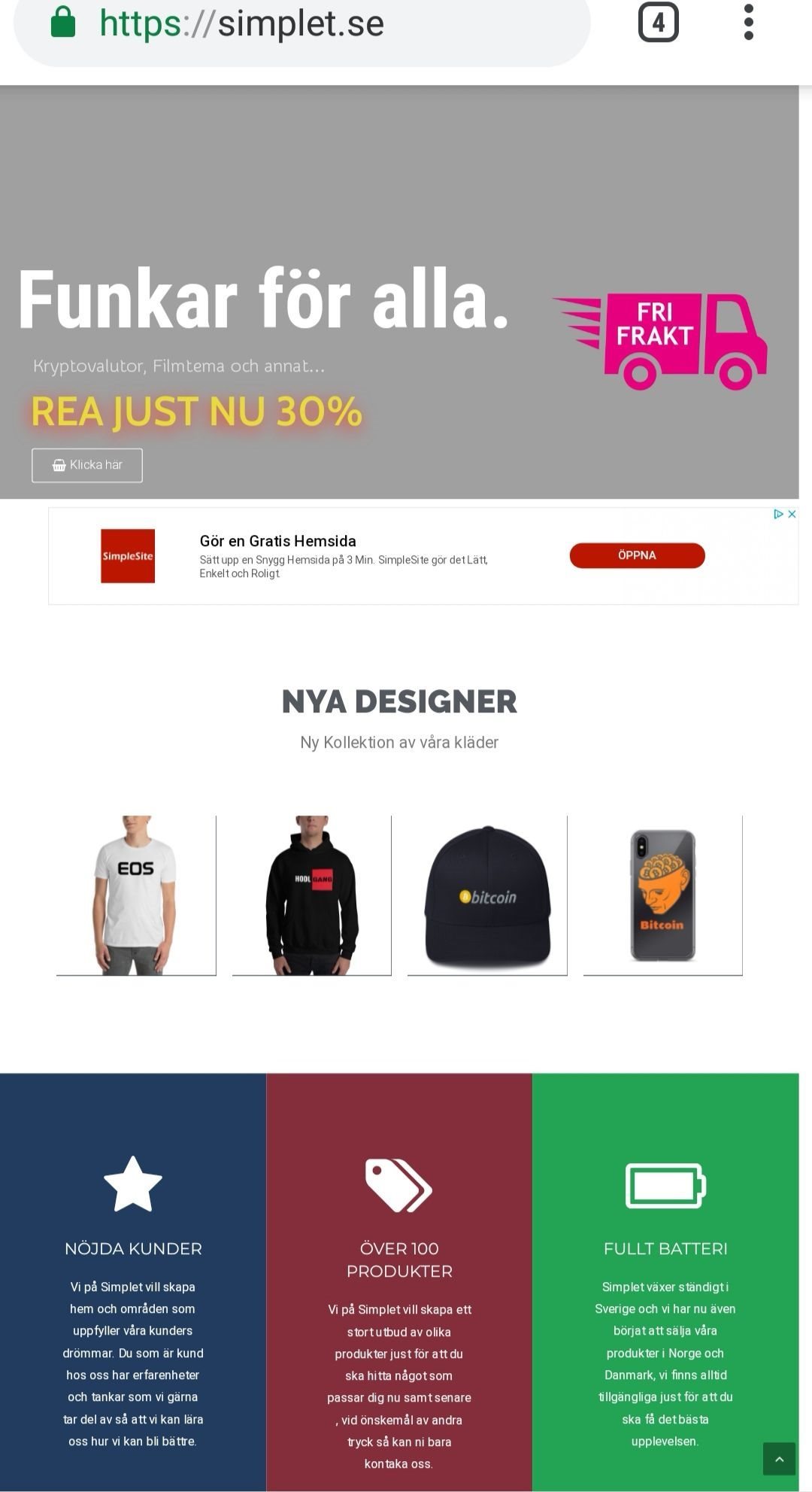 hemsidor med fri frakt hemsidor med fri frakt