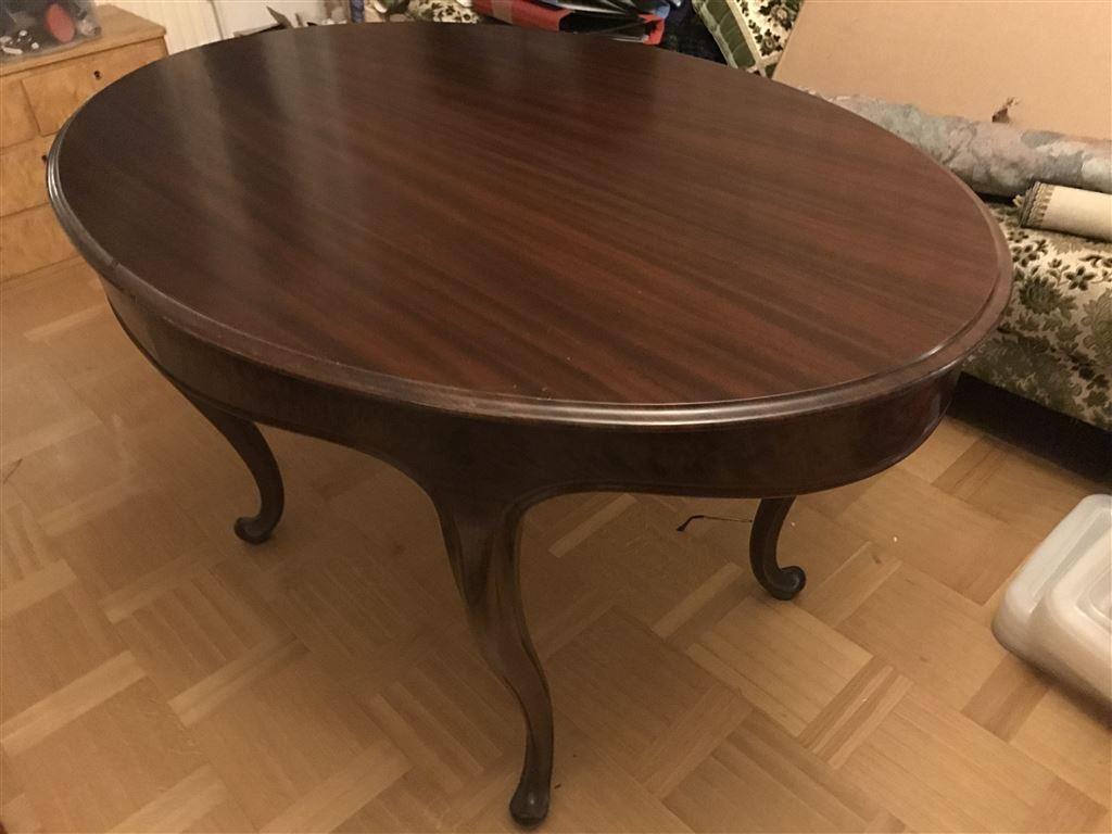 Bord, rokoko, ovalt, matsal, vardagsrum, brunt. på tradera.com ...