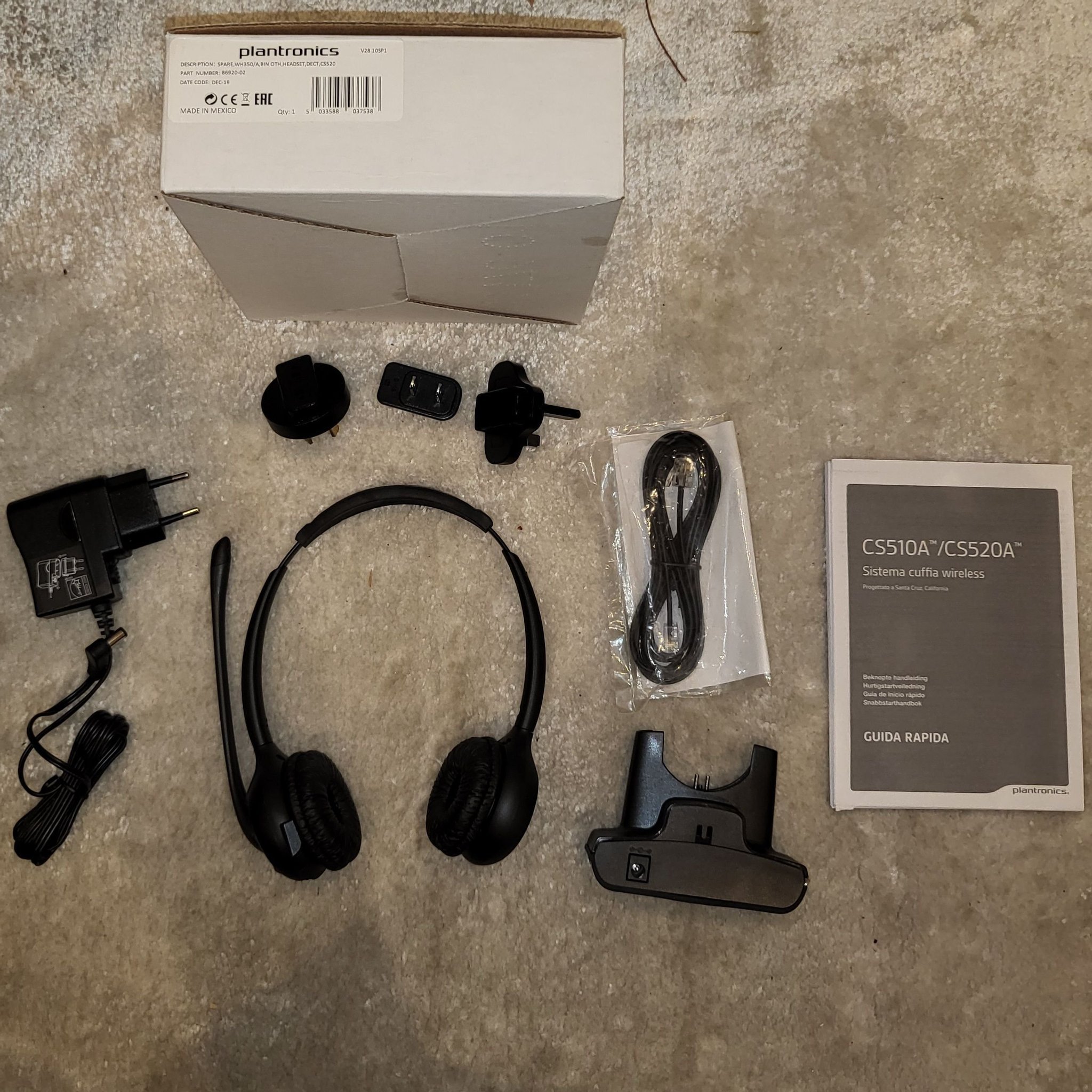 Plantronics wireless Headset System CS520A nytt K p p Tradera