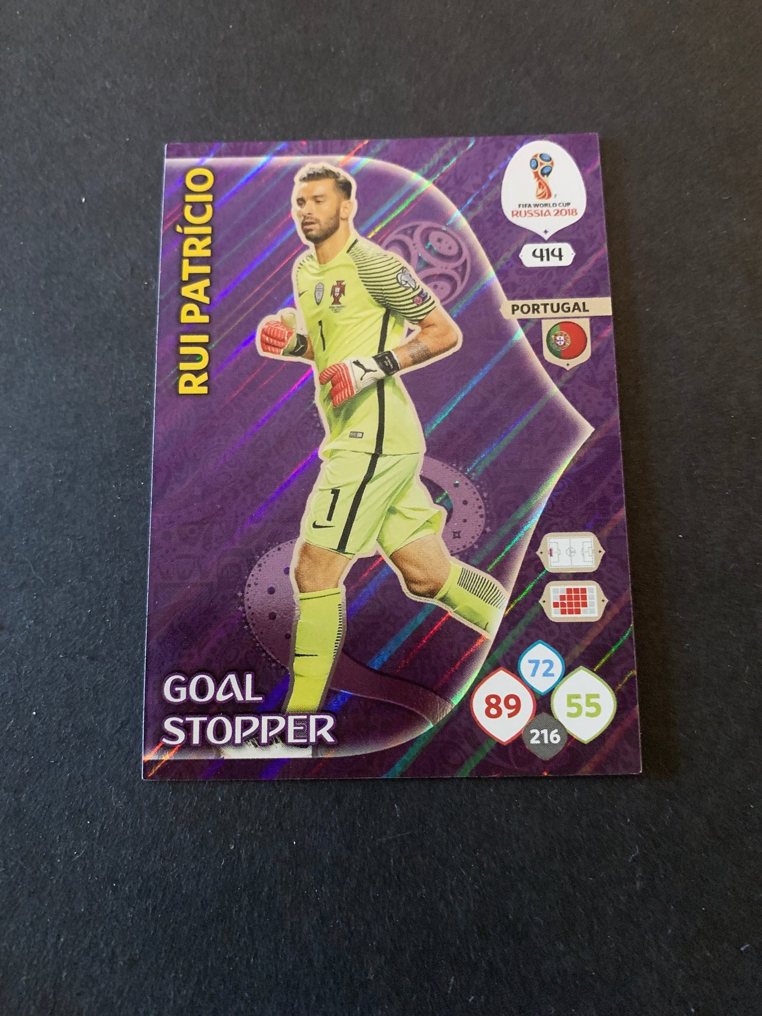 Panini Adrenalyn Road World Cup Brazil 216-rui patricio-goal Stopper