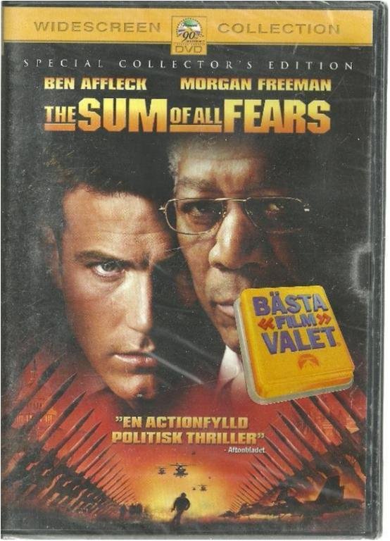 TOM CLANCY - THE SUM OF ALL FEARS ( INPLASTAT -SVENSKT )