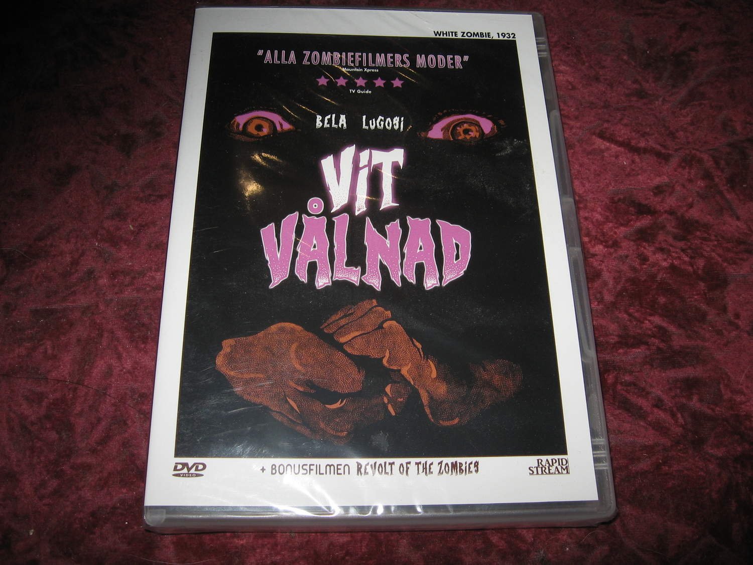 VIT VÅLNAD + REVOLT OF THE ZOMBIES (BELA LUGOSI,ROBERT FRASER) DVD