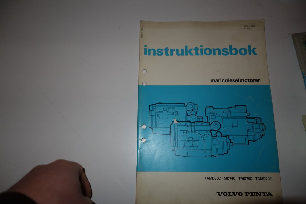 Instruktionsbok Volvo Penta TMD60C/MD70C/TMD70C/TAMD70E '83