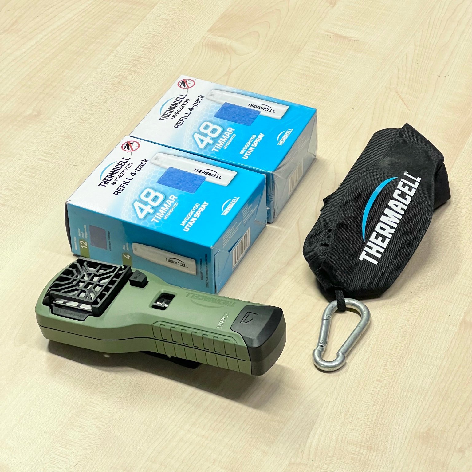 Se produkter som liknar THERMACELL inkl väska och 2 s.. på Tradera ...