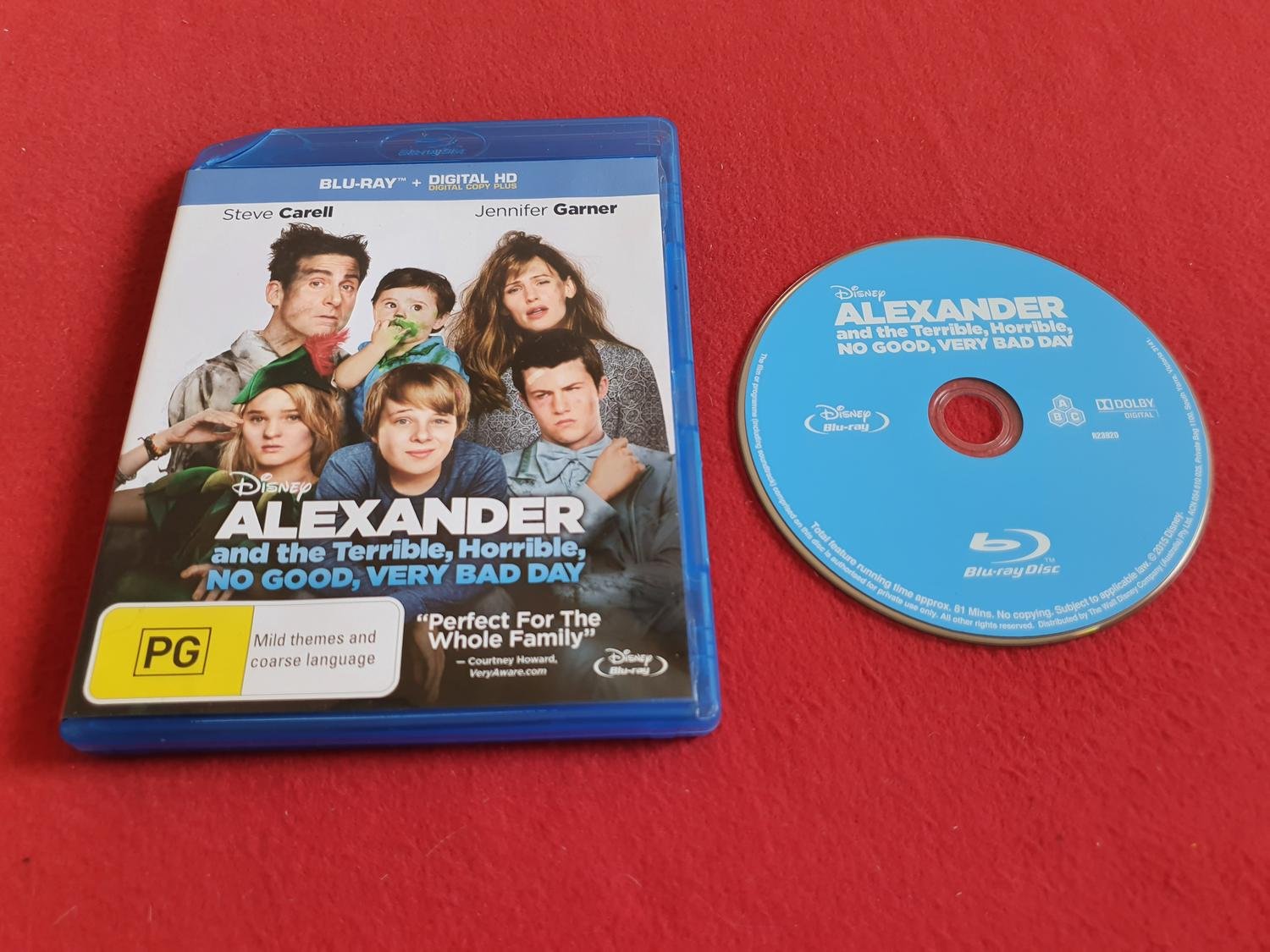 ALEXANDER AND THE TERRIBLE HORRIBLE NO GOOD VERY BAD DAY till Blu-Ray Bluray