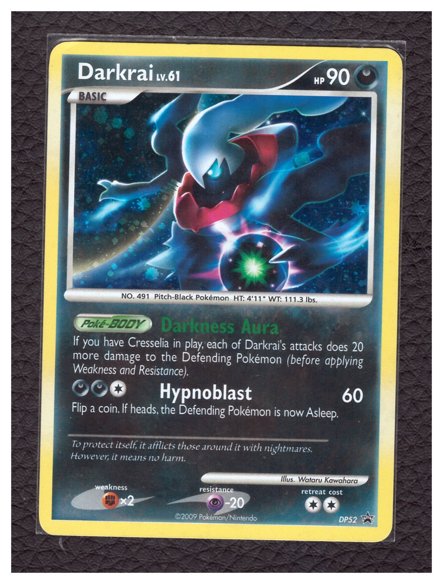 Pokemon Diamond & Pearl Holo Rare Promo Card - Darkrai DP24