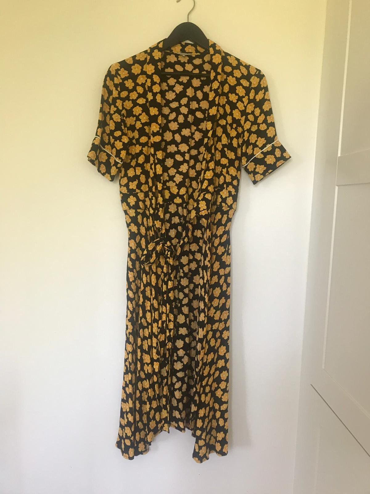 ganni emory crepe dress