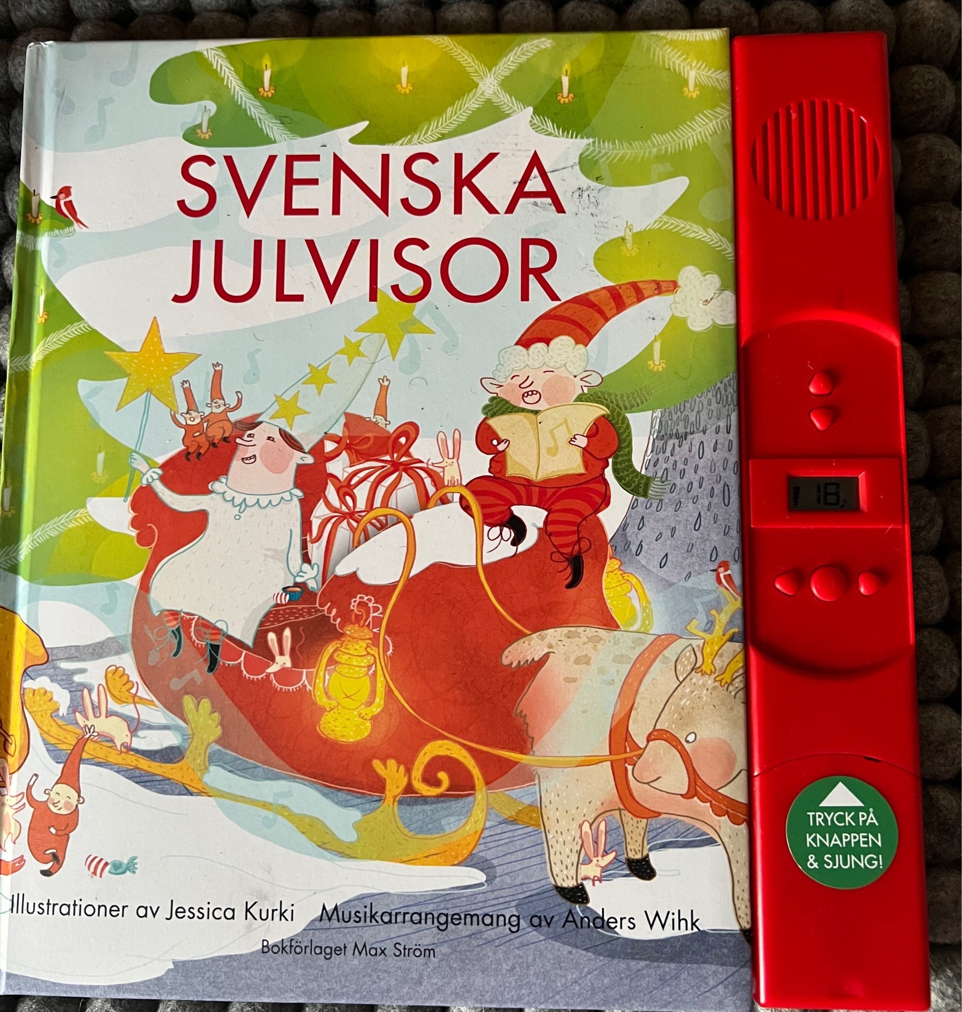 Svenska Julvisor med ljud barnbok julsånger mus.. Köp på Tradera