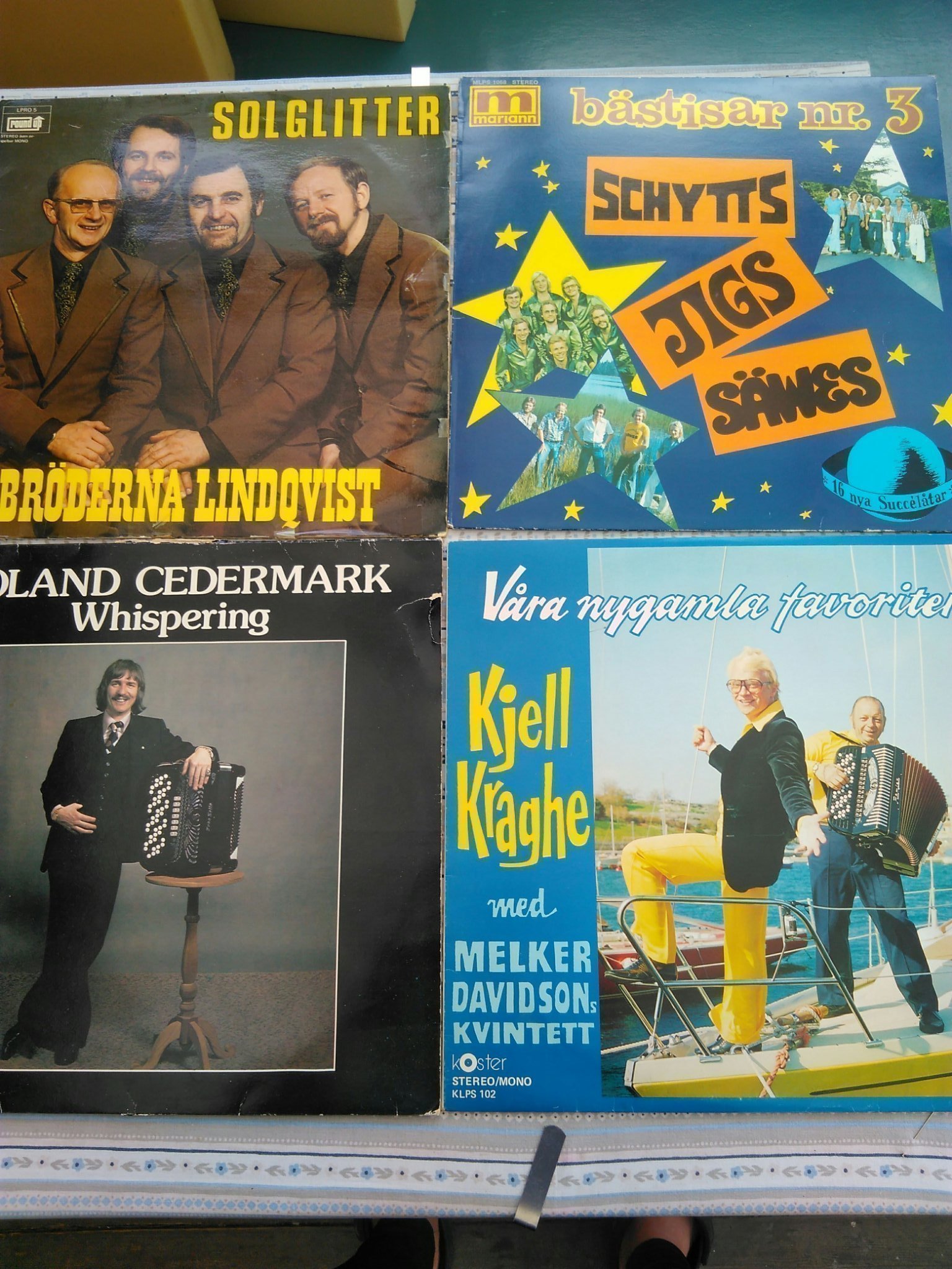 4 skivor - vinyl - Dansband, dragspel