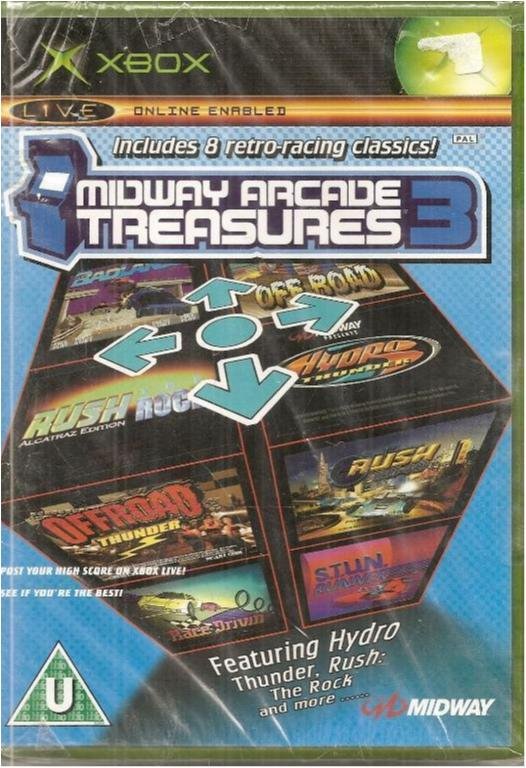 MIDWAY ARCADE TREASURES 3 (INPLASTAT XBOX SPEL)