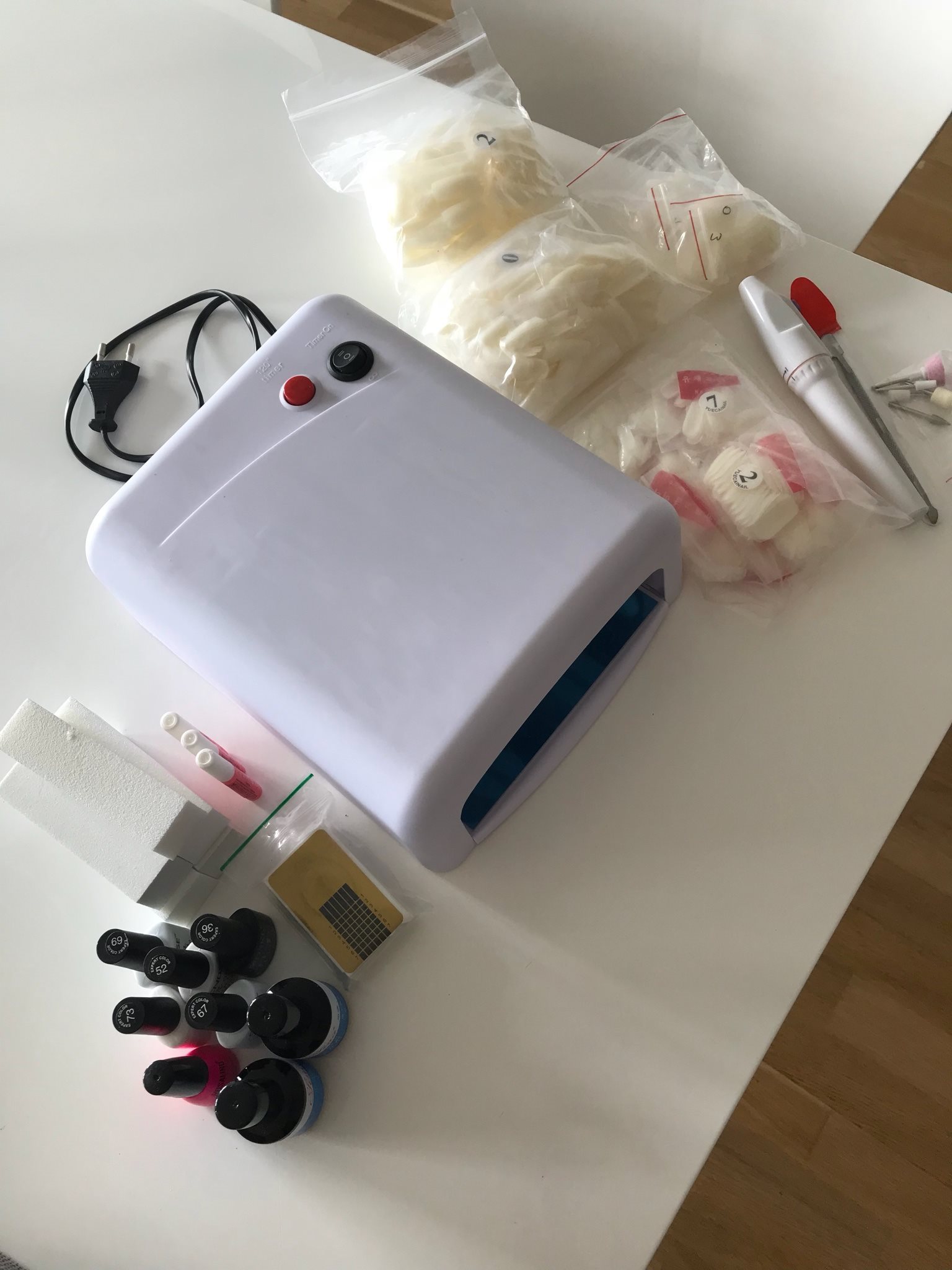 nagelkit med uv lampa nagelkit med uv lampa