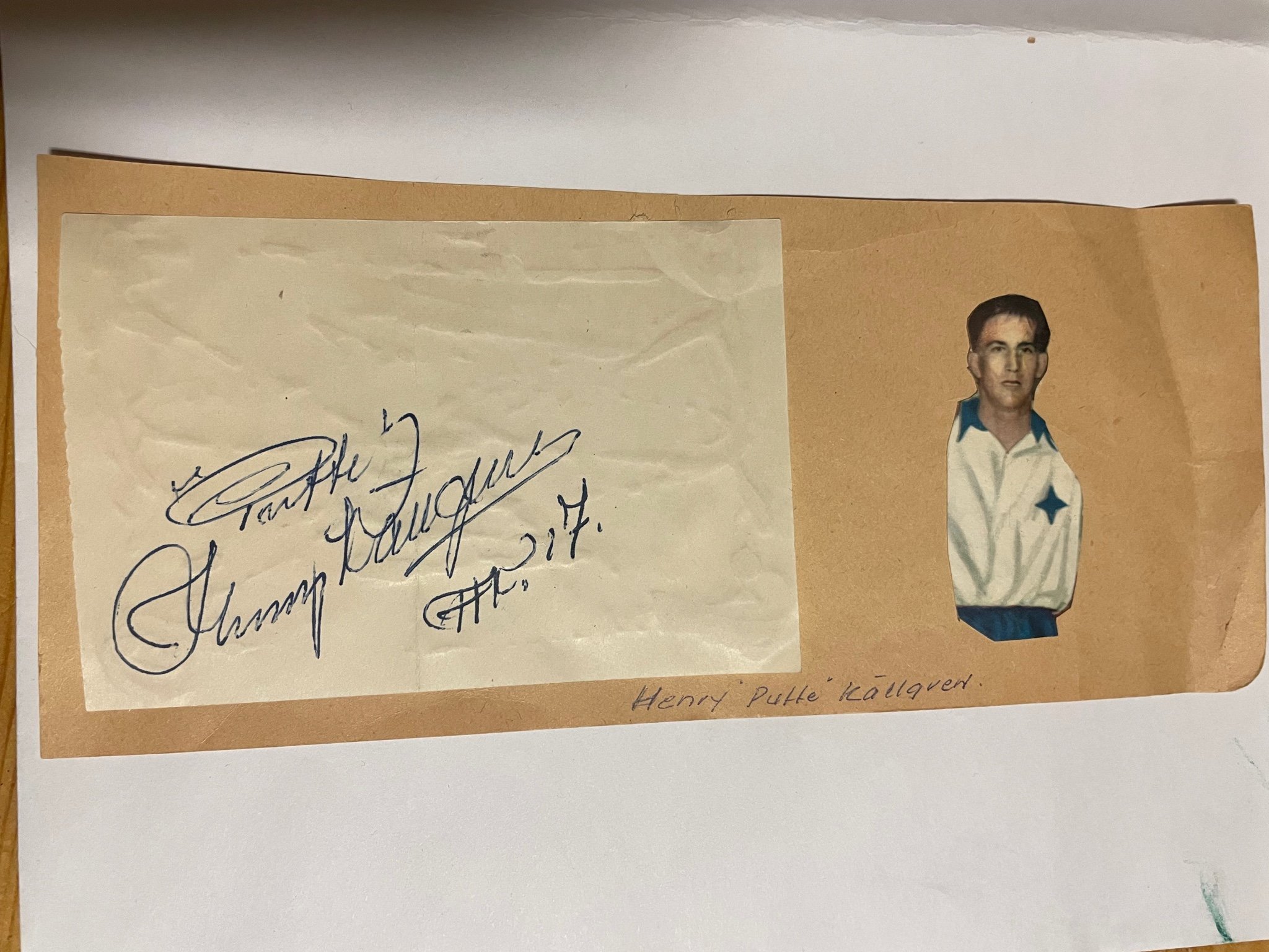 Henry ” Putte ” Källgren IFK Norrköping autograf Köp på Tradera