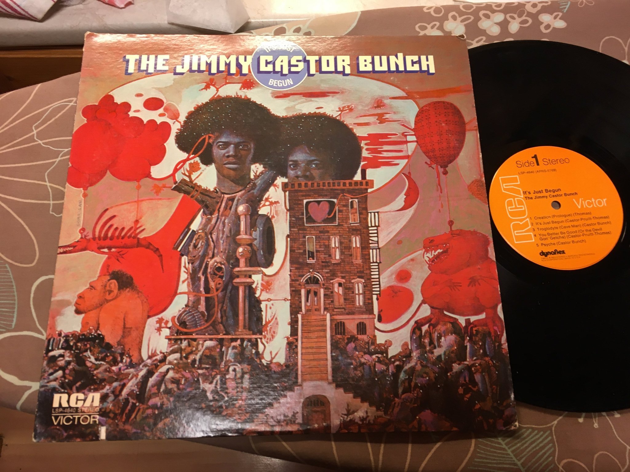 LP THE JIMMY CASTOR BUNCH! IT JUST BEGUN ORIG.. (396987875 som Troglodytes (Cave Men) och It's Just