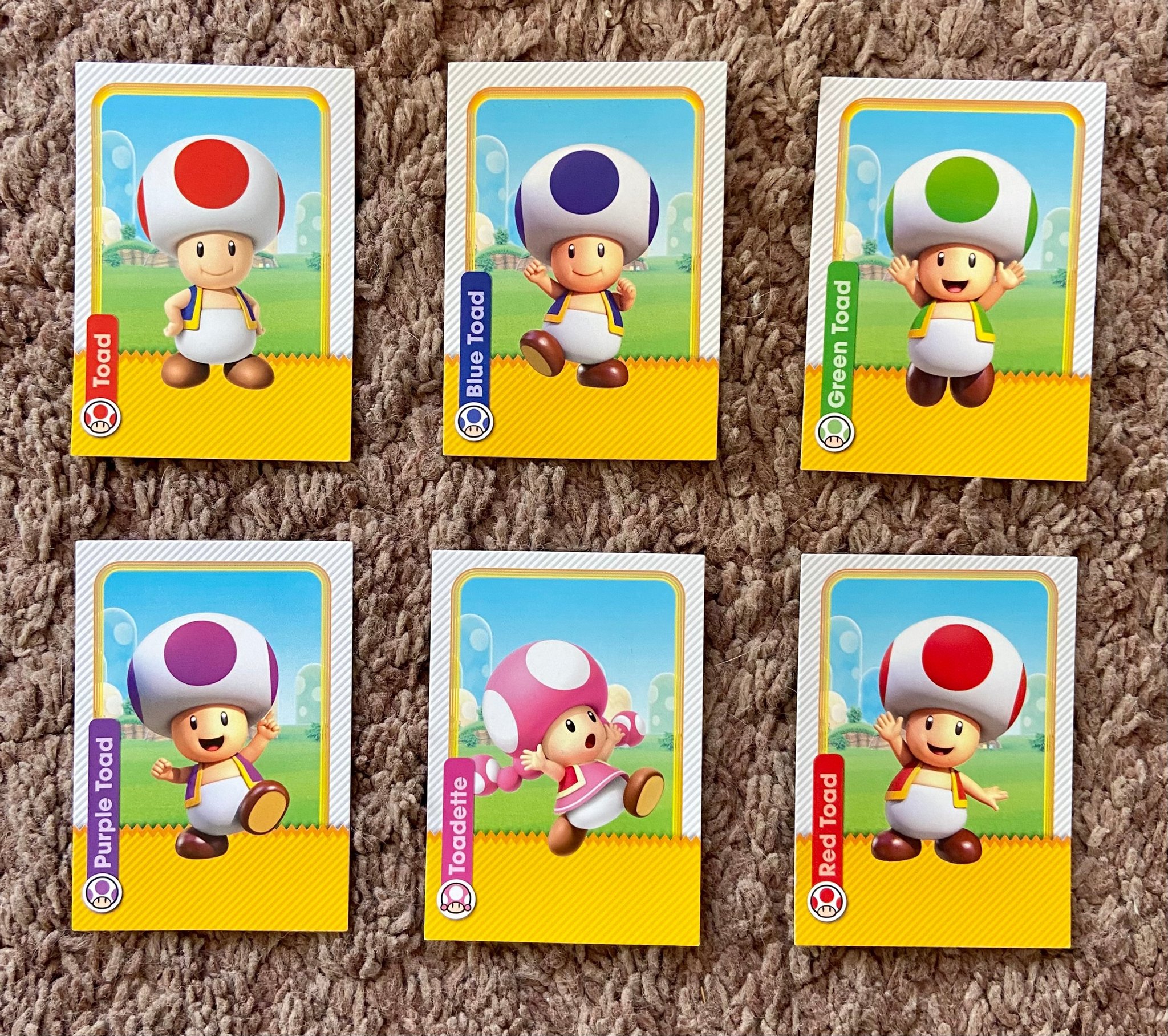 Panini Super Mario Trading Cards 6 Toad & Toade.. Köp på Tradera