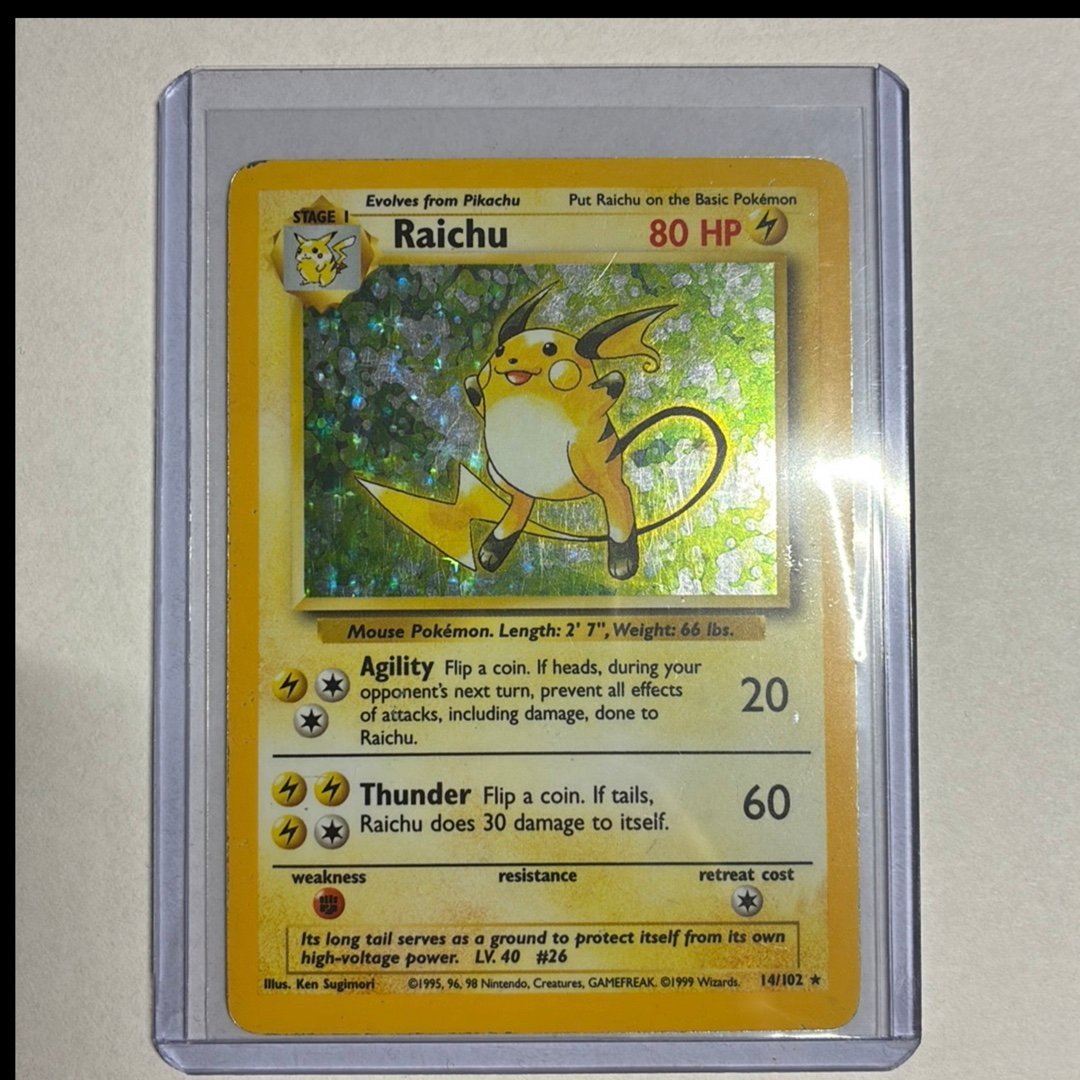 Se produkter som liknar Raichu 14/102 Base set Pokemo.. p Tradera  (723888513)
