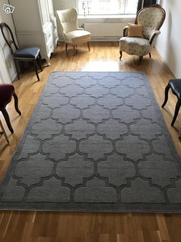 Layered medallion matta ull 180x270 ullmatta design heminredning