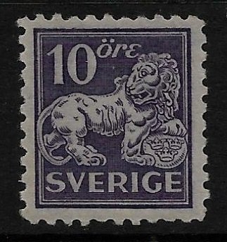 F 145C** 10öre Stående Lejon i Postfriskt ex. Facit: 160:-
