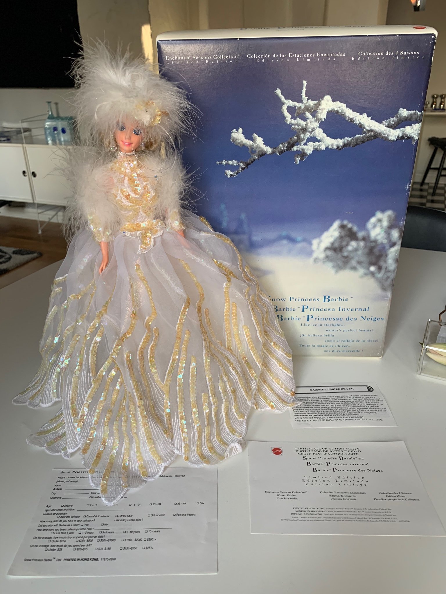 snow princess barbie